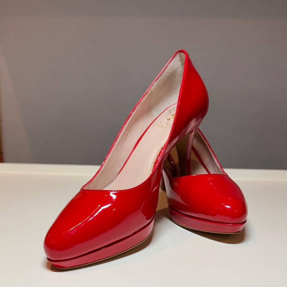 Vince Camuto Glossy Red Heels